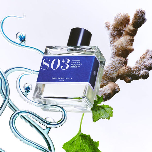 803 di Bon Parfumeur: uno splash di patchouli ghiacciato che risveglia la pelle di sensualità