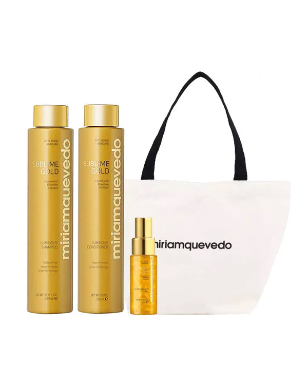 Miriamquevedo Sublime Gold Hair Nutrition & Luminosity Duo