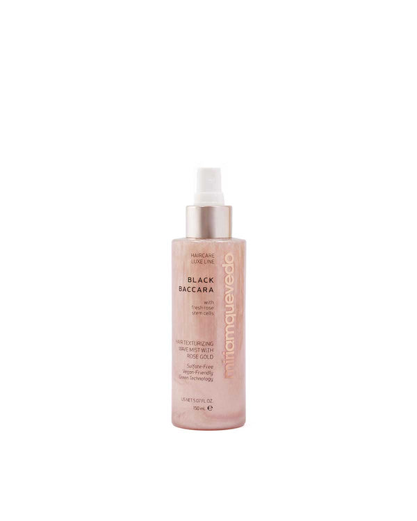 Miriamquevedo Black Baccara Hair Texturizing Wave Mist With Rose Gold